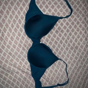 Blue lightly lined bra